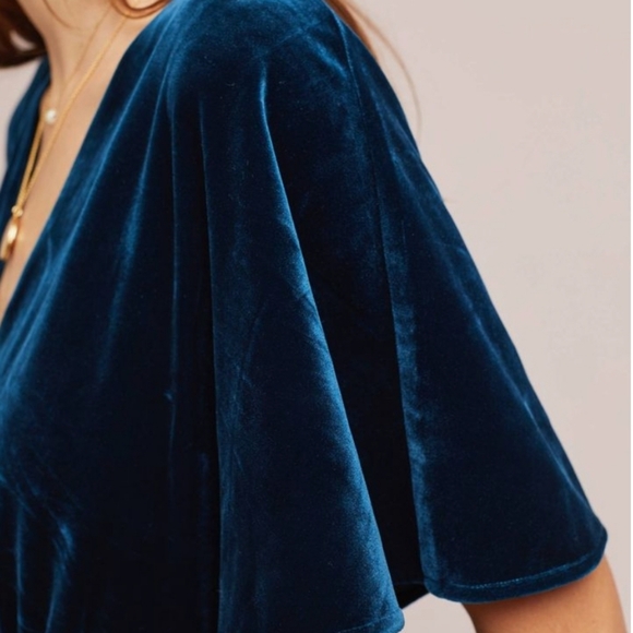 Anthropologie Greylin Velvet Jumpsuit - Picture 4 of 9